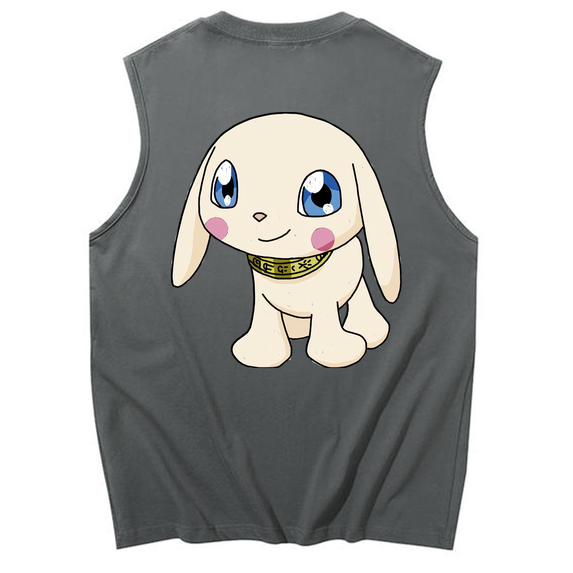 （画像用） Digimon デジタルモンスター/デジモン コットン100％タンクトップ（背面プリント）
